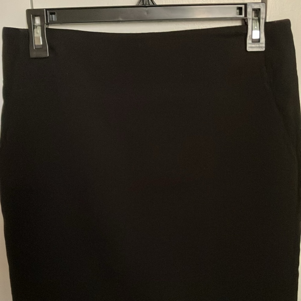 Rafaella Deep Black Pencil Silhouette Skirt Size 4 - Picture 4 of 10